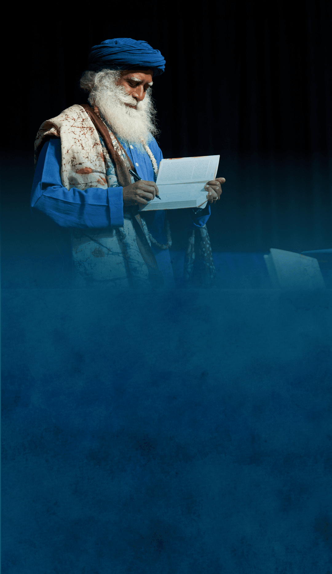 Sadhguru Book Tour Mobile Background